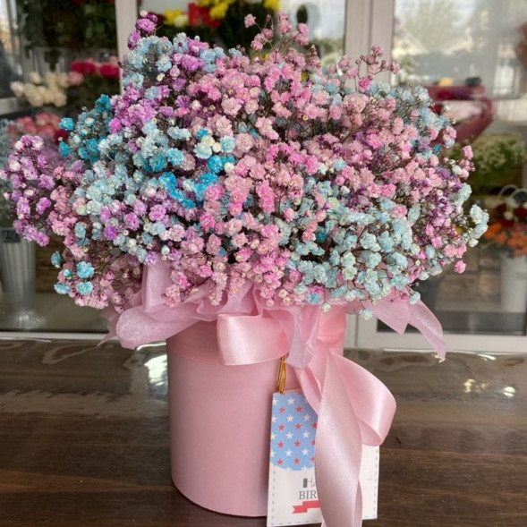 Гипсофила в розовой коробке  в Судаке