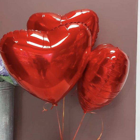 Фольгированый шар в форме сердца 1 шт. в Судаке